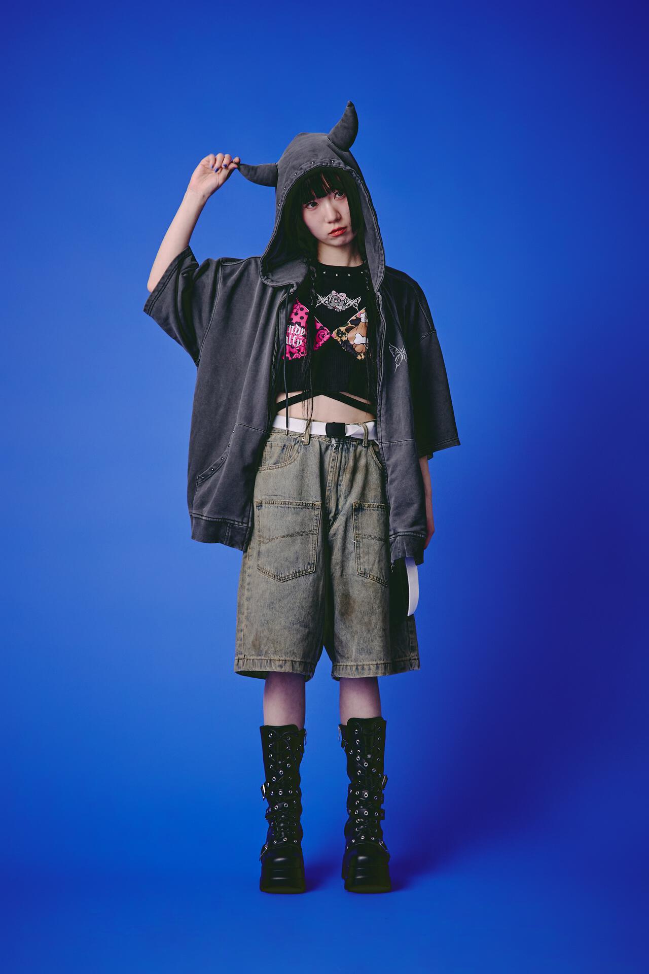 GALFY/ガルフィー/【LHP EXCLUSIVE】地雷ギャル リブ半袖TEE