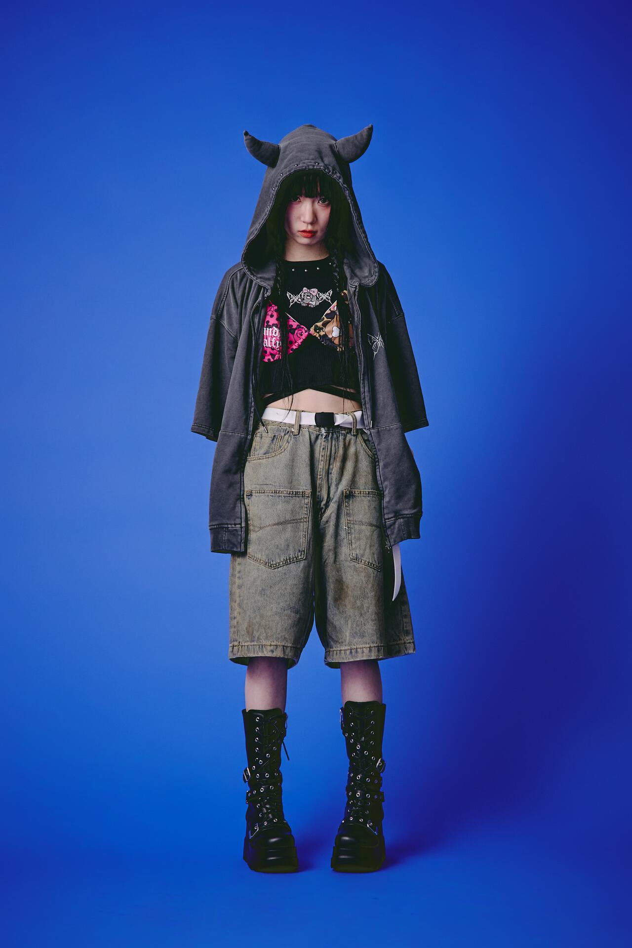 GALFY/ガルフィー/【LHP EXCLUSIVE】地雷ギャル リブ半袖TEE