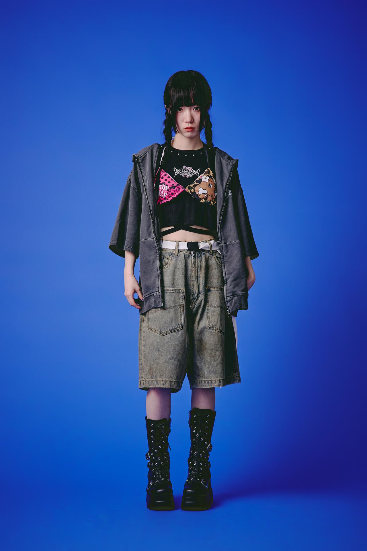 GALFY/ガルフィー/【LHP EXCLUSIVE】地雷ギャル リブ半袖TEE