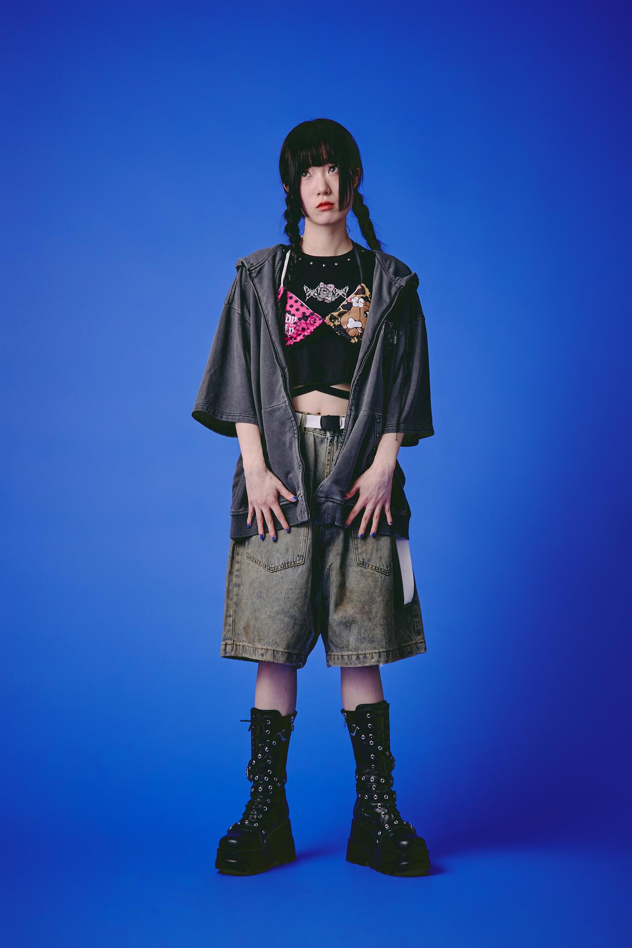 GALFY/ガルフィー/【LHP EXCLUSIVE】地雷ギャル リブ半袖TEE