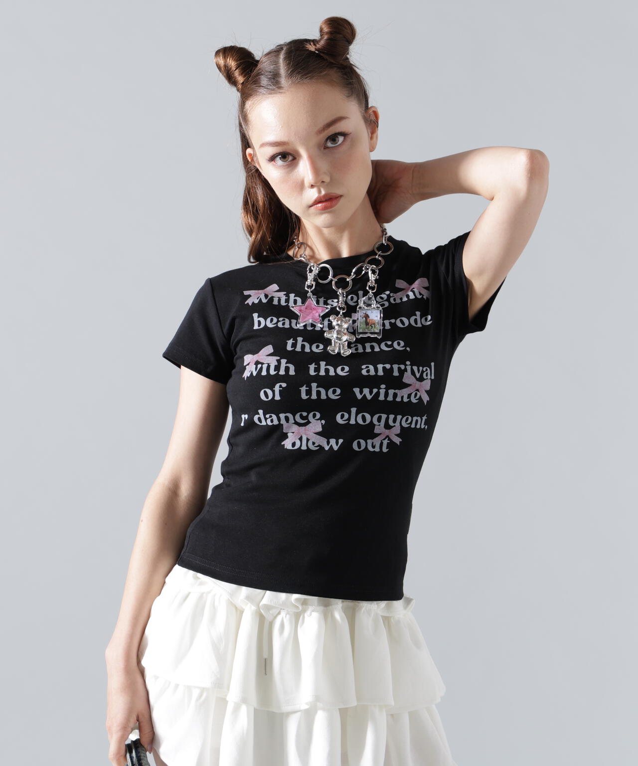 MAVYTH/メヴィス/LETTERRING RIBBON TEE