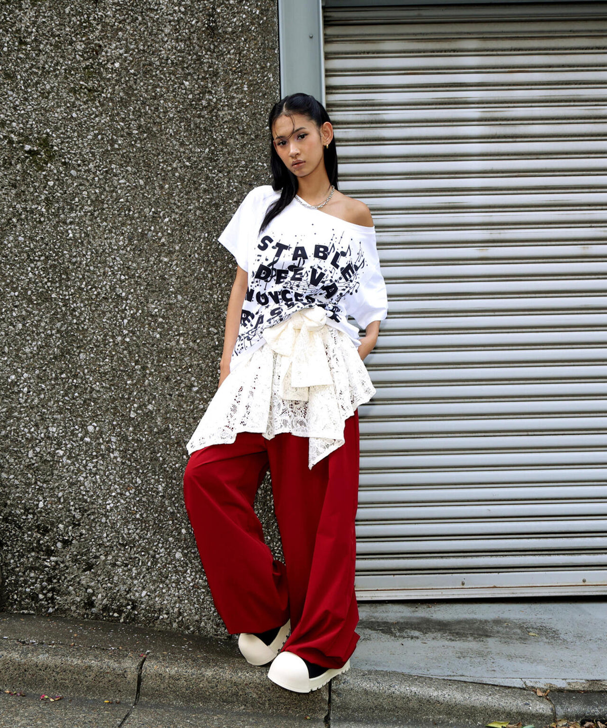 DeEVA/ディーヴァ/off-Shoulder Tee