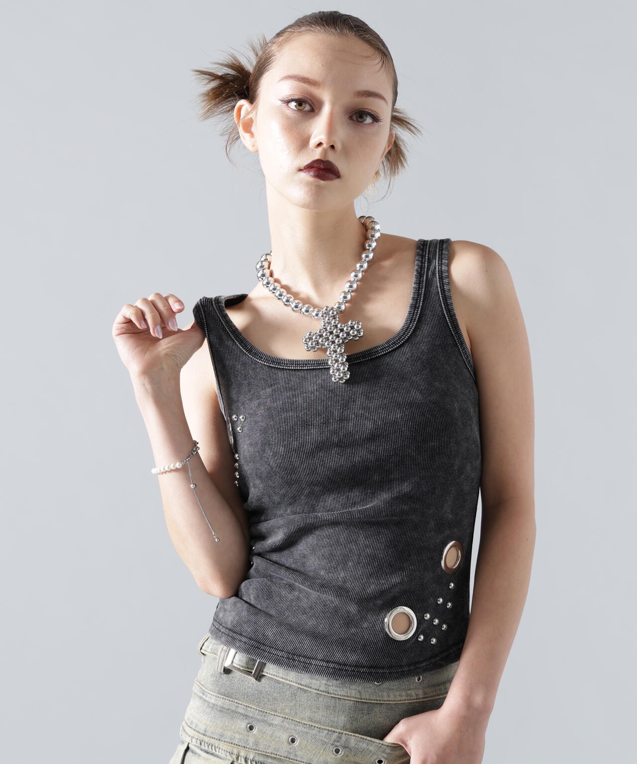 MAVYTH/メヴィス/EYELET TANKTOP