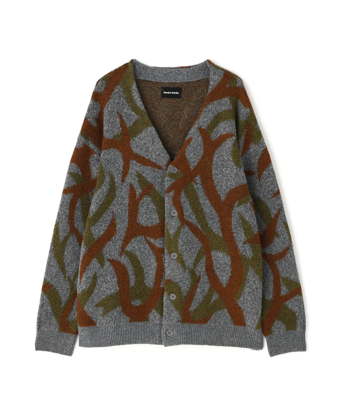 【WEB&DEPOT限定】DankeSchon/ダンケシェーン/WJACQUARED KNIT CARDIGAN