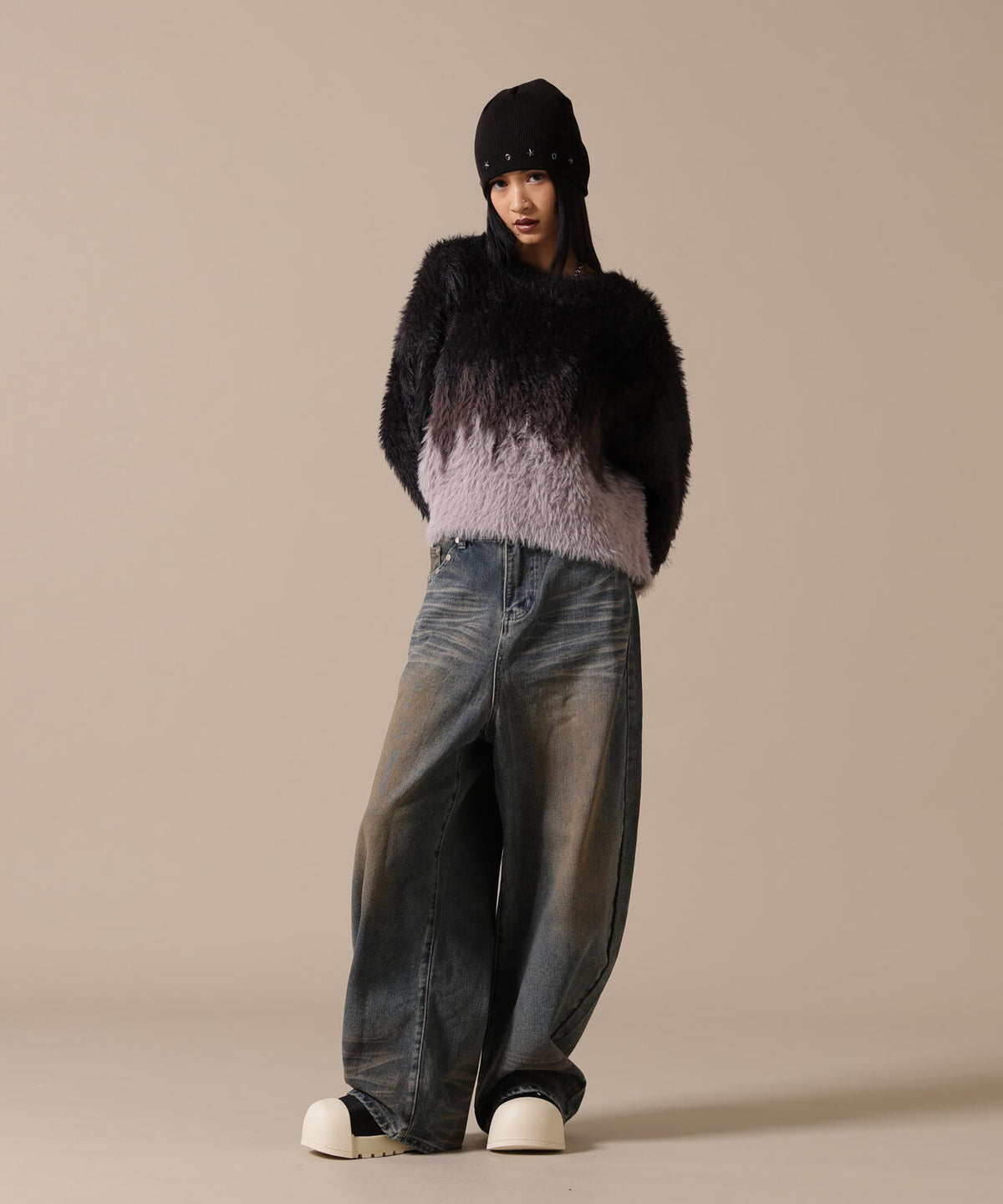 DankeSchon/ダンケシェーン/WOMEN SHAGGY KNIT