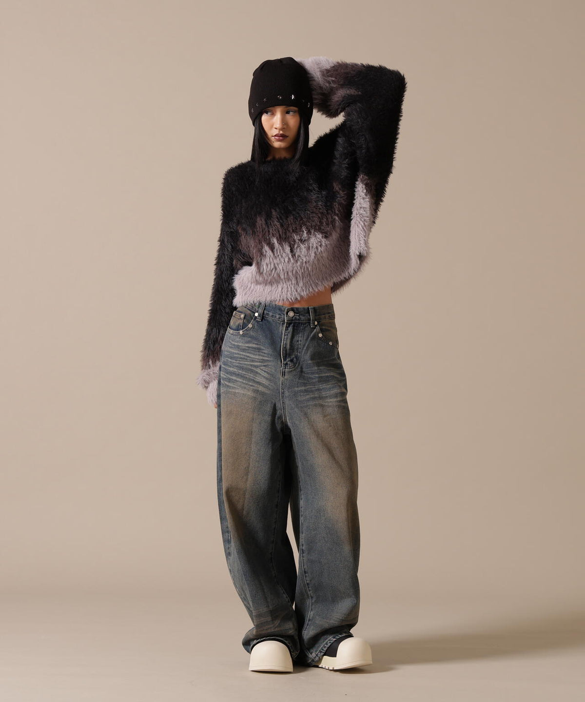 DankeSchon/ダンケシェーン/WOMEN SHAGGY KNIT