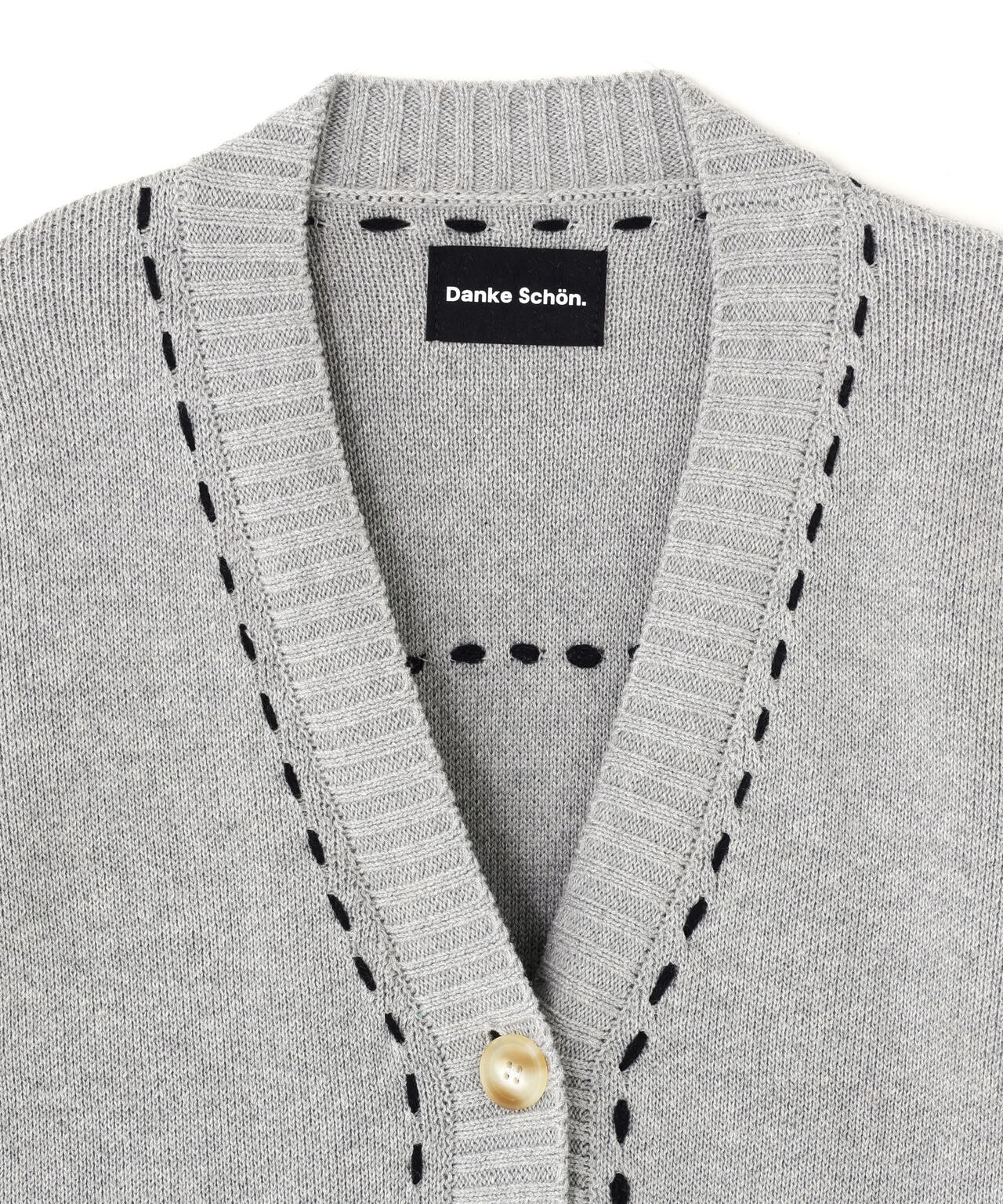 DankeSchon/ダンケシェーン/WOMEN STITCH KNIT CARDIGAN
