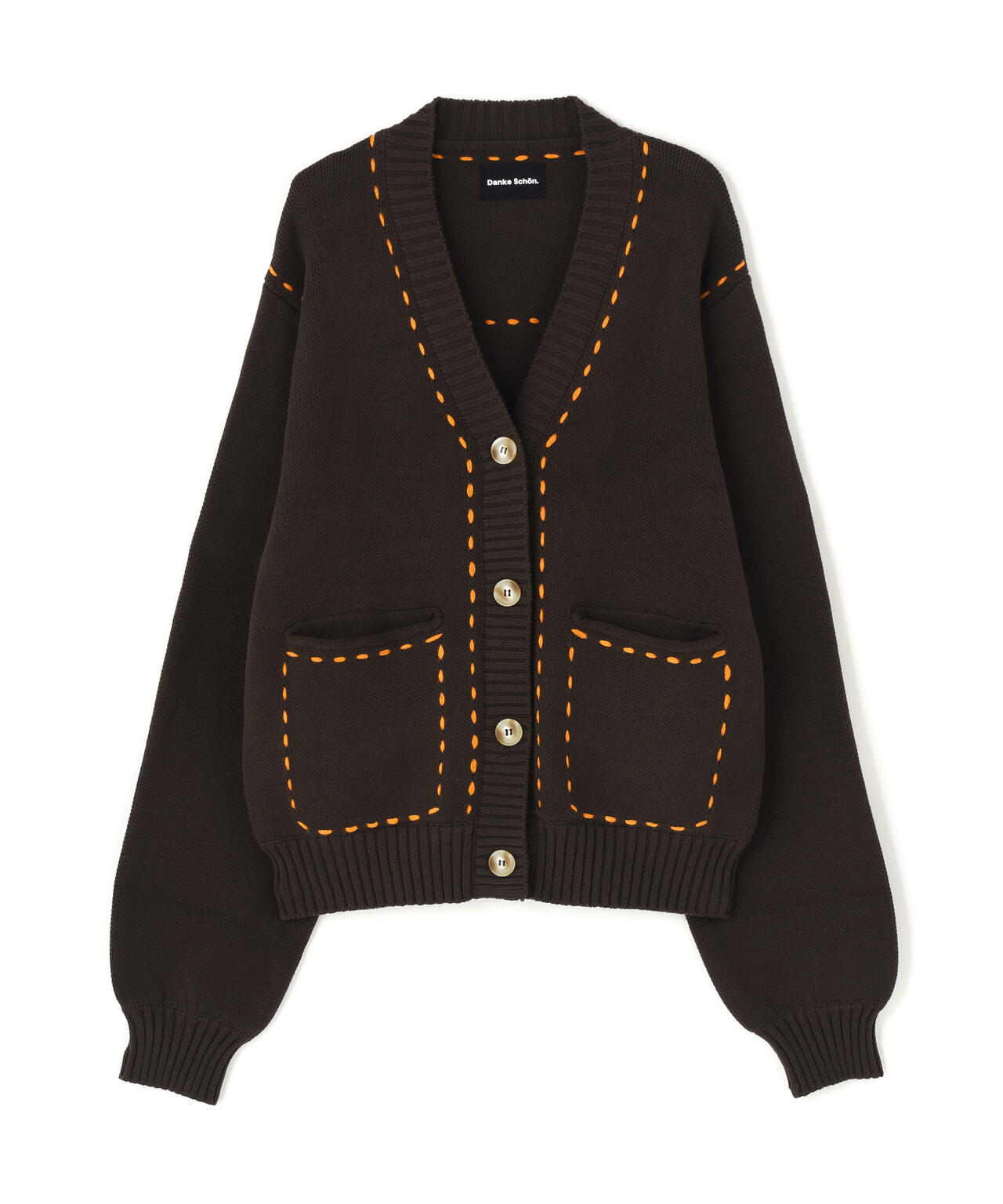 DankeSchon/ダンケシェーン/WOMEN STITCH KNIT CARDIGAN