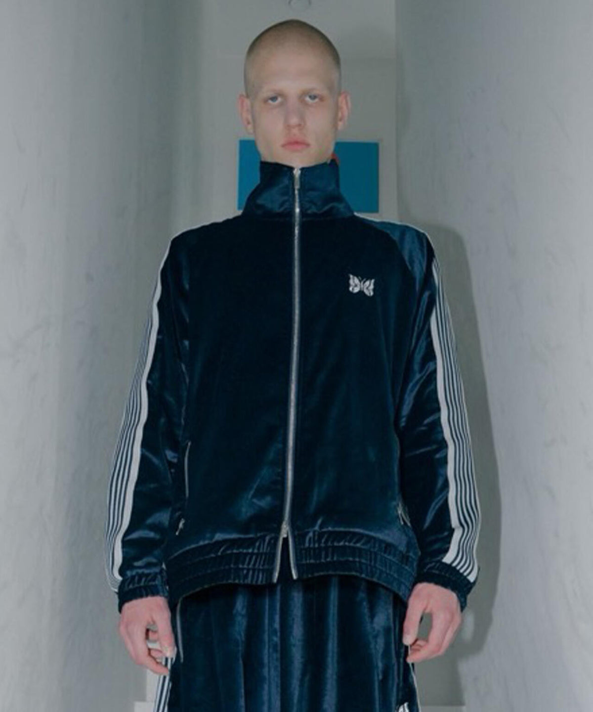 NEEDLES/ニードルズ/【LHP EXCLUSIVE】TRACK JACKET - C/PE VELOUR（NAVY）