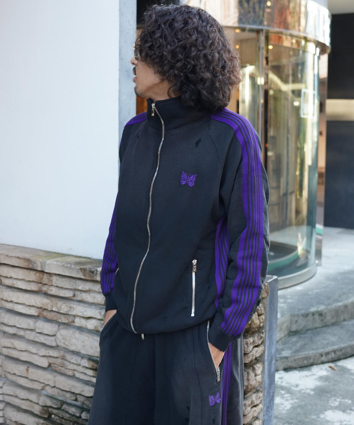 NEEDLES/ニードルズ/【LHP EXCLUSIVE】TRACK JACKET - COTTON JERSEY DAMAGE