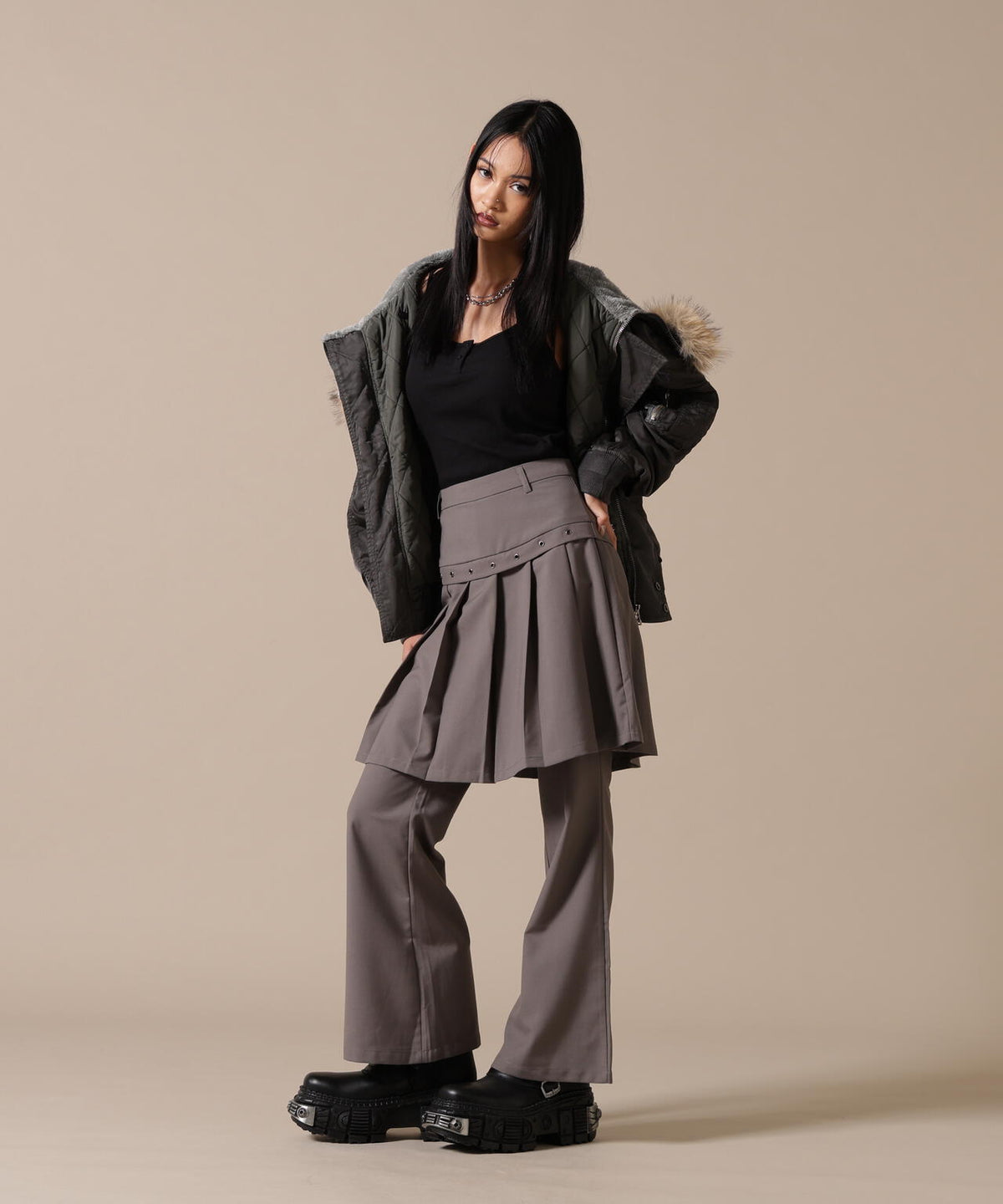 DankeSchon/ダンケシェーン/WOMEN ASUTEX NYLON TWILL N2B