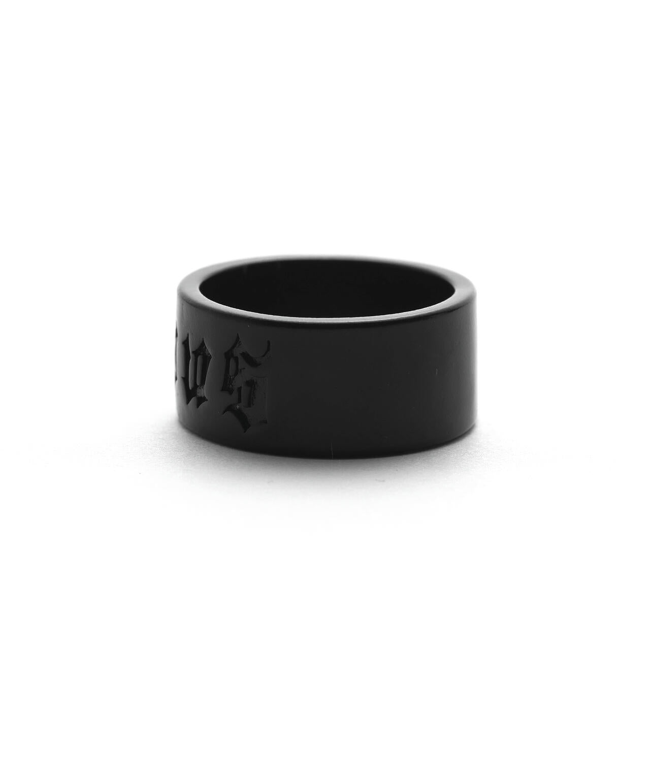 gibous/ギボス/gothic logo ring black
