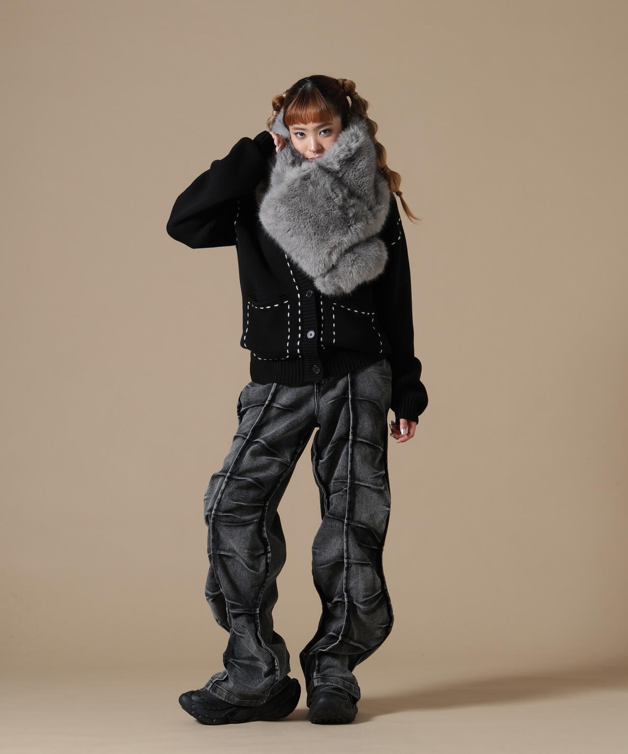 DankeSchon/ダンケシェーン/WOMEN ECOFUR MUFFLER