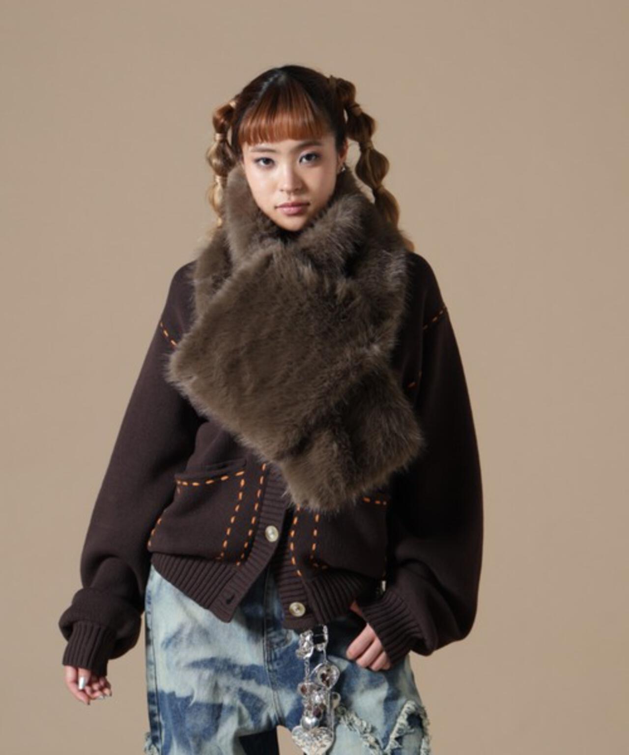 DankeSchon/ダンケシェーン/WOMEN ECOFUR MUFFLER