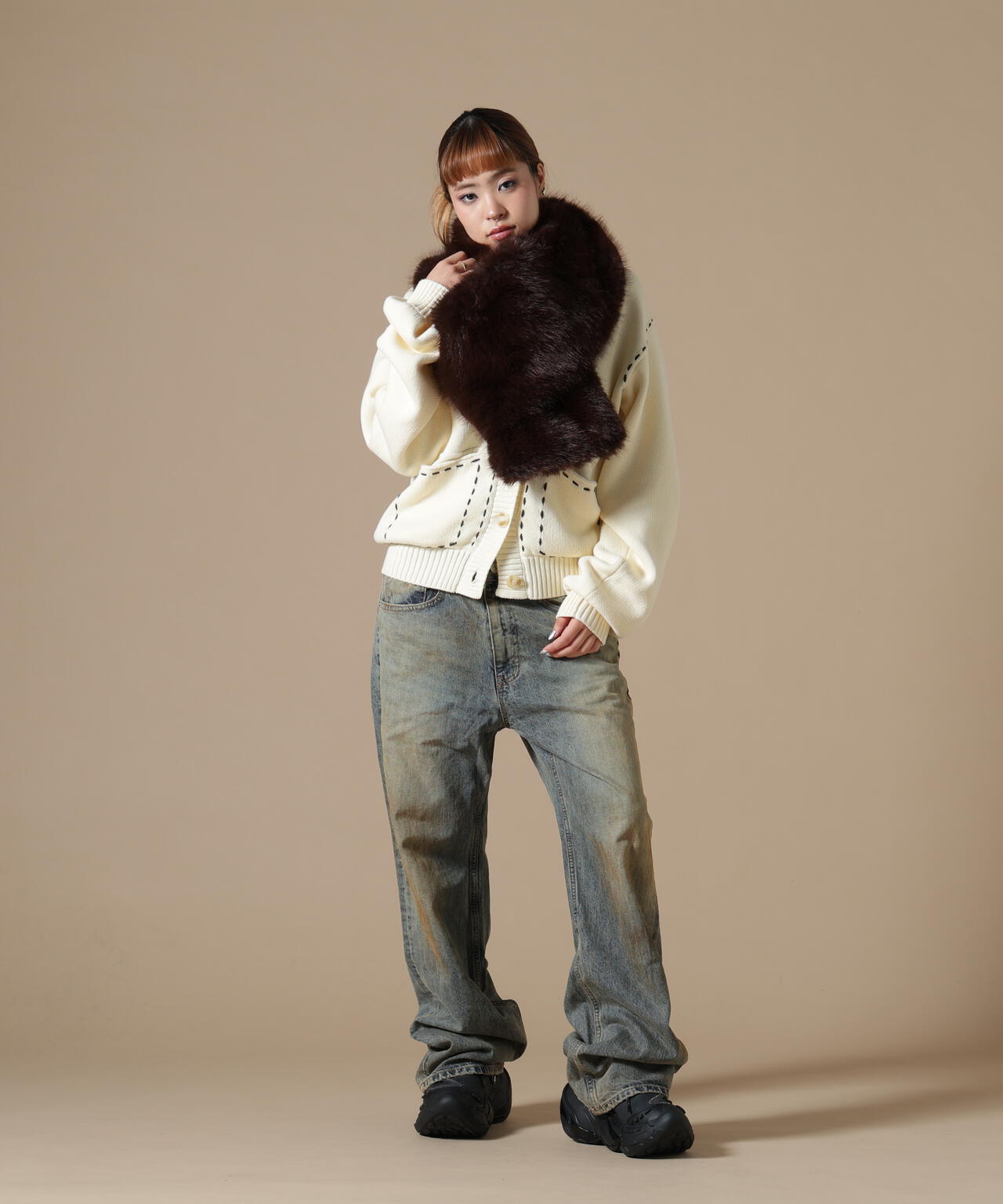 DankeSchon/ダンケシェーン/WOMEN ECOFUR MUFFLER