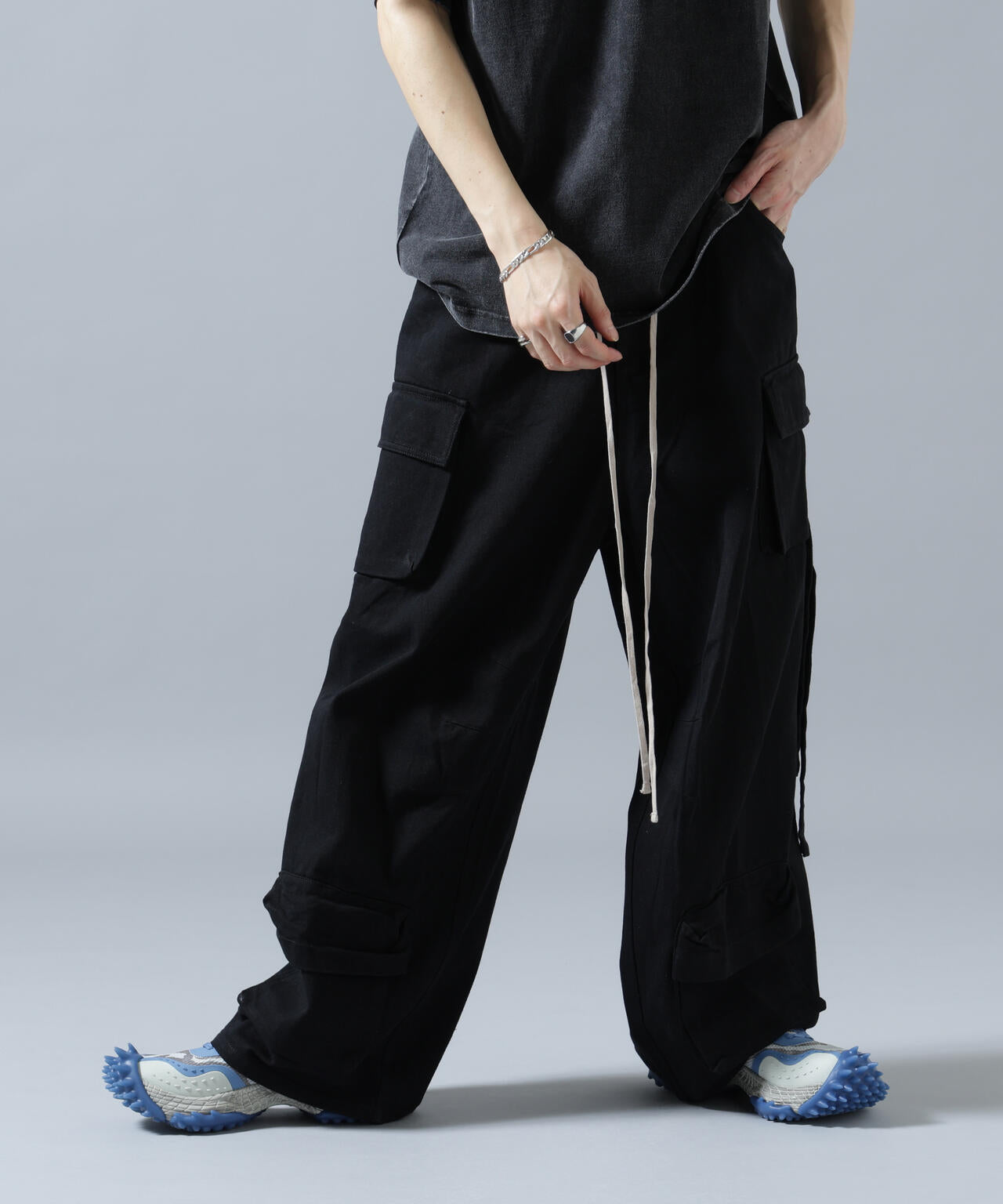 【WEB&DEPOT限定】DankeSchon/ダンケシェーン/MULTI POCKET DENIM CARGO PANTS