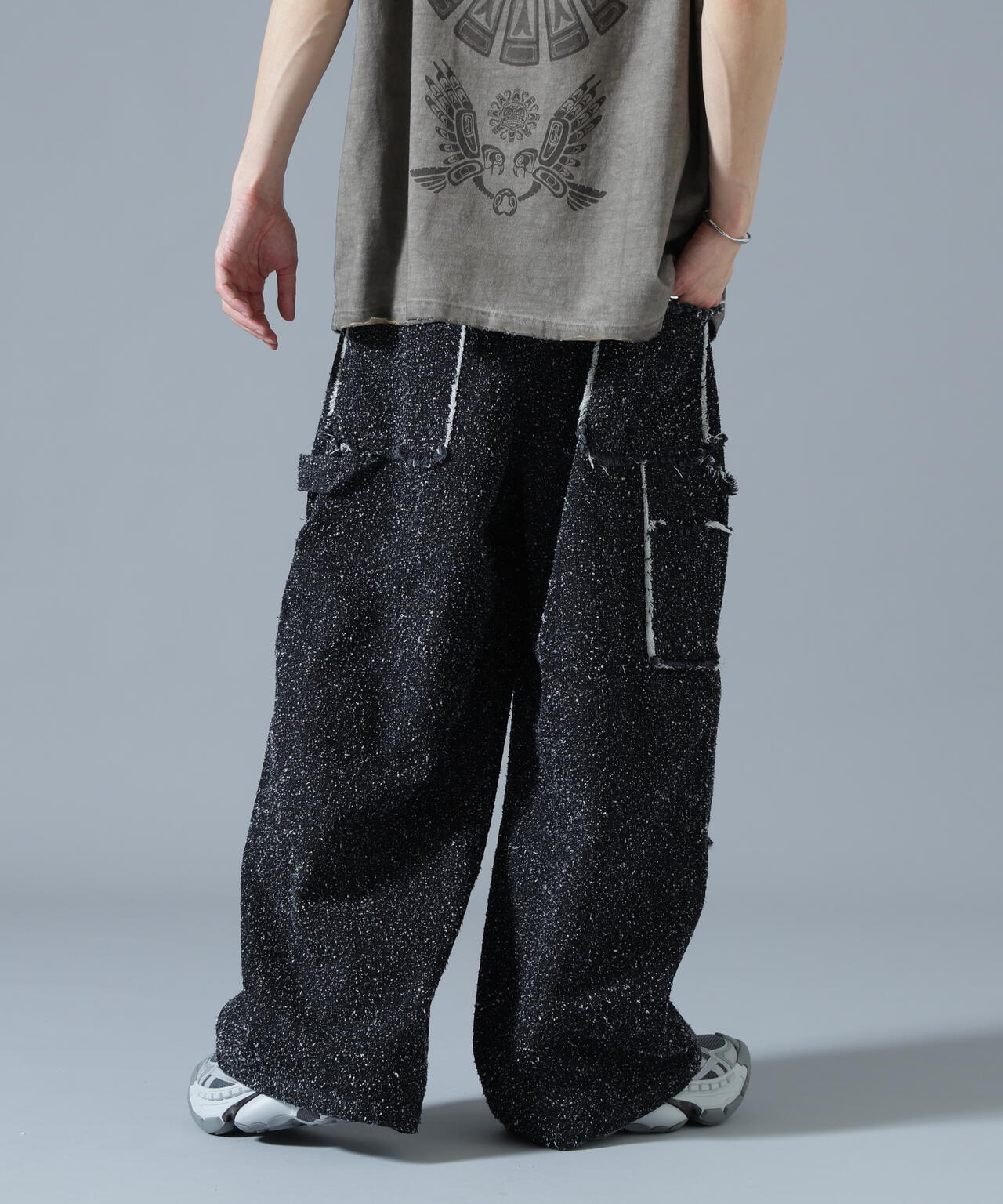 DankeSchon/ダンケシェーン/NEEDLEPUNCH DENIM W-KNEE PANTS