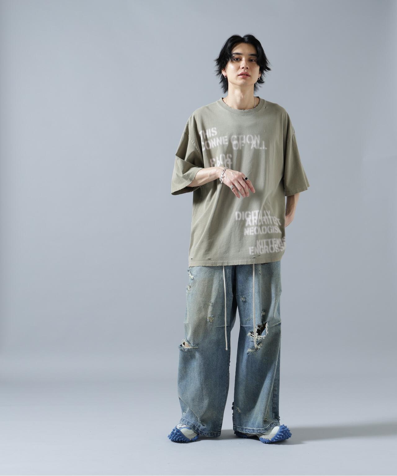 DankeSchon/ダンケシェーン/12oz BAGGY JEANS/DIRT