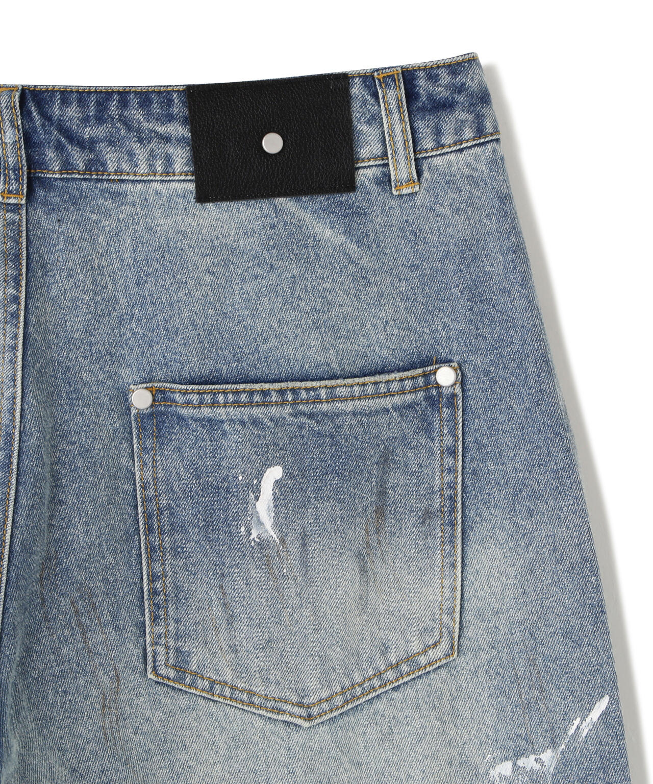 DankeSchon/ダンケシェーン/12oz BAGGY JEANS/PAINT