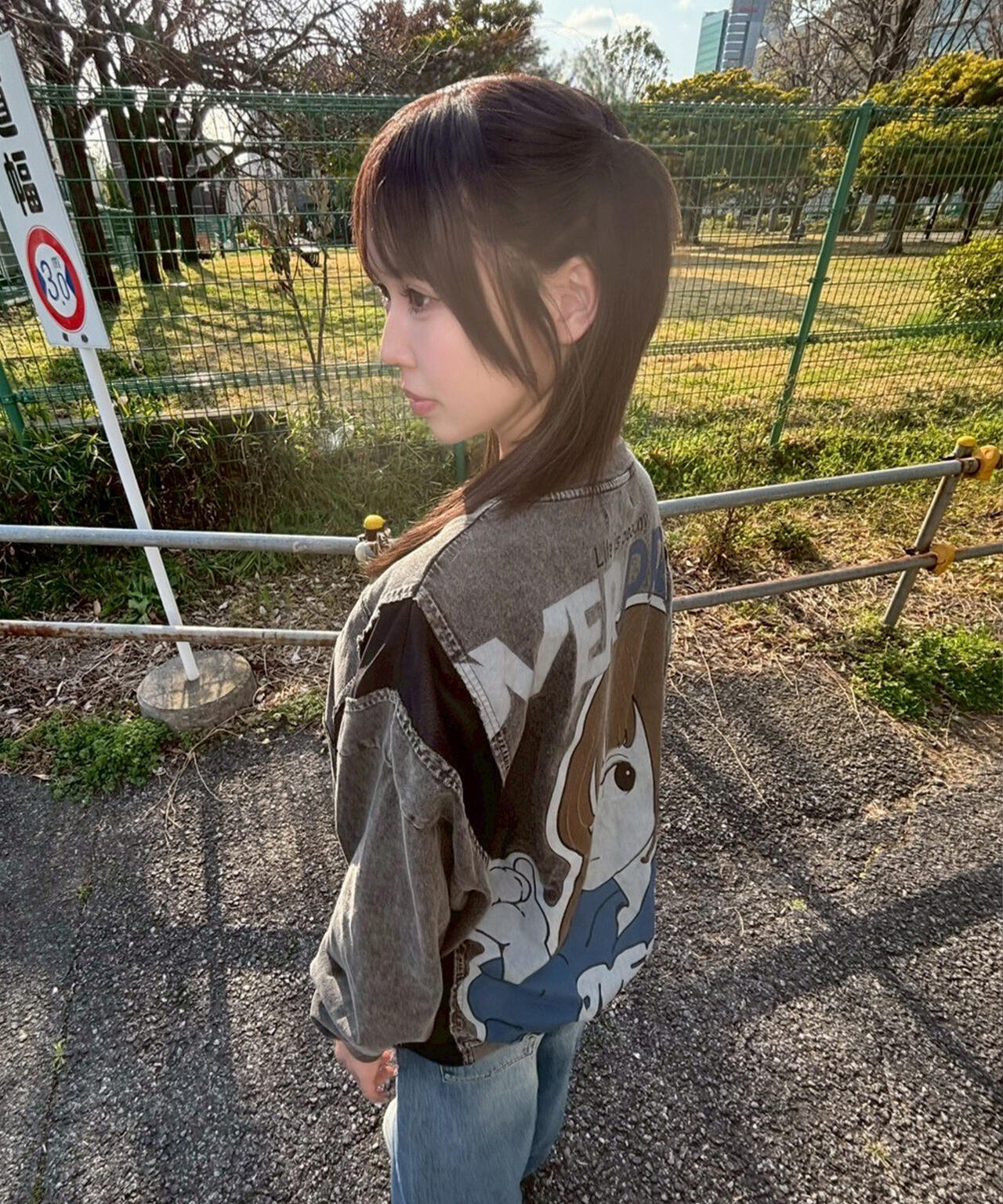 overprint/オーバープリント/別注pigment SIGNBOAD L/S Tee