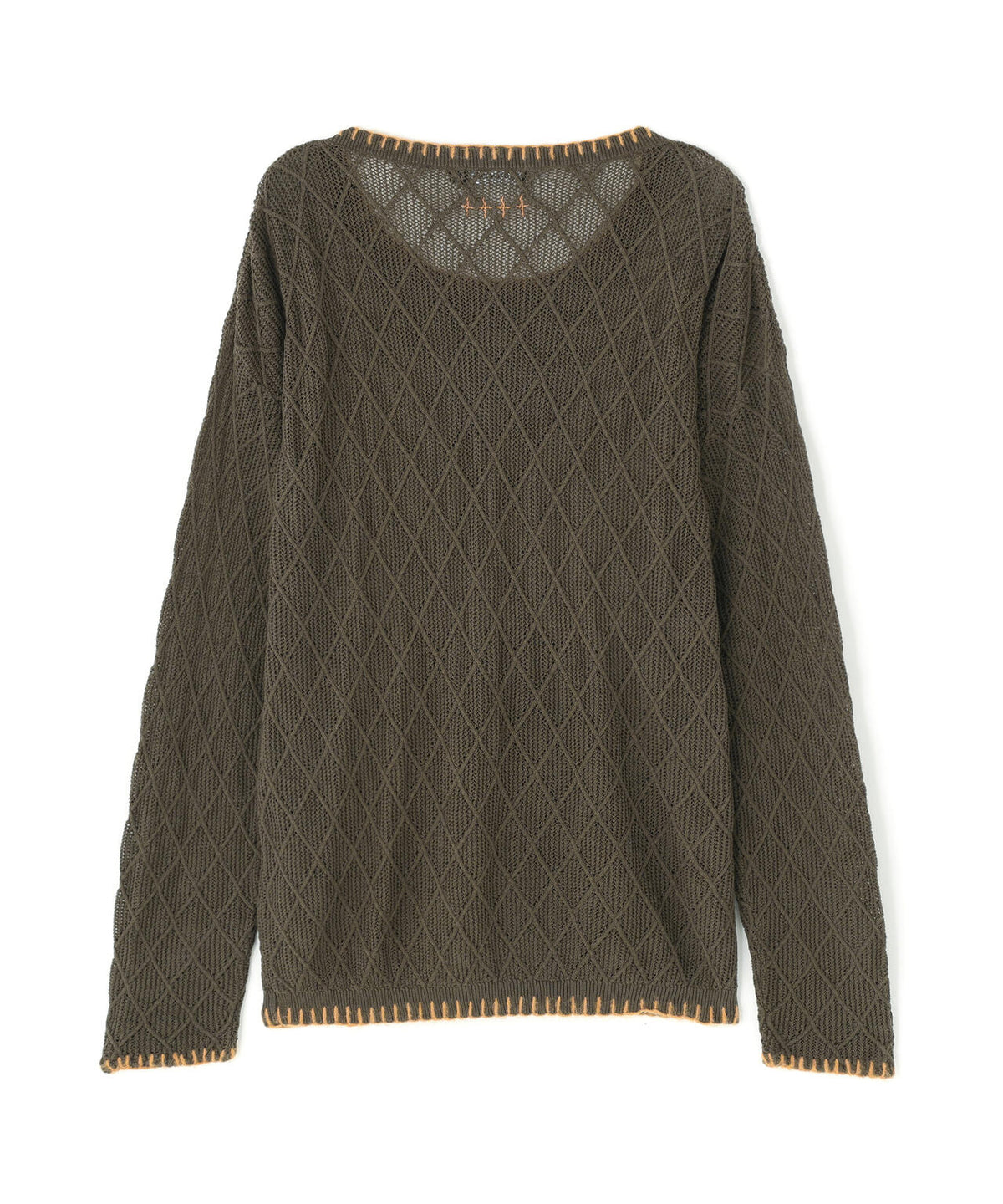 NOT4NERD/ノットフォーナード/Distressed Contrast Hand Stitch Knit