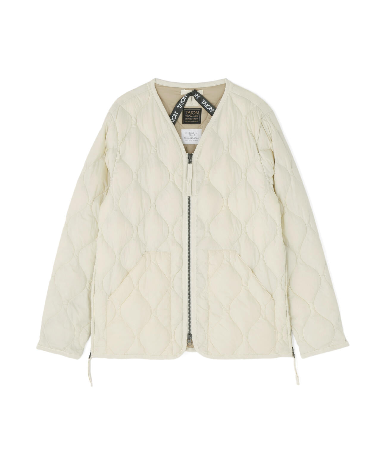 TAION/タイオン/W-ZIP V DOWN JACKET【WOMEN】