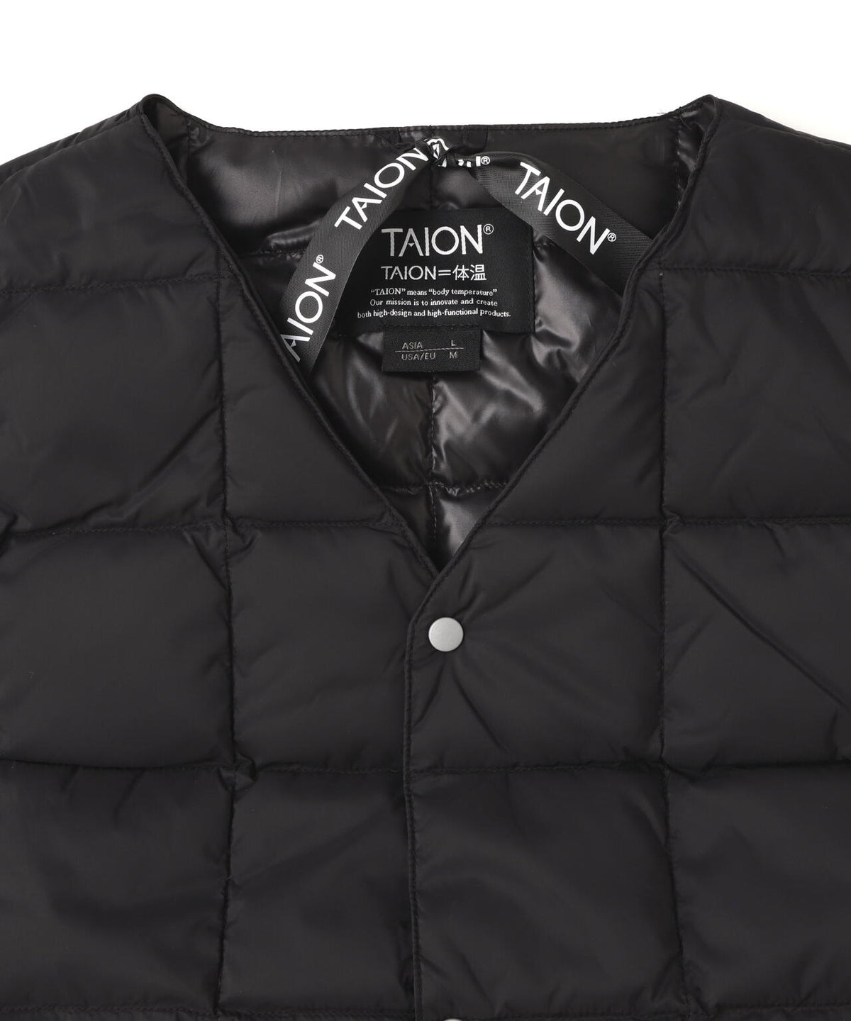TAION/タイオン/V NECK DOWN VEST【MEN】