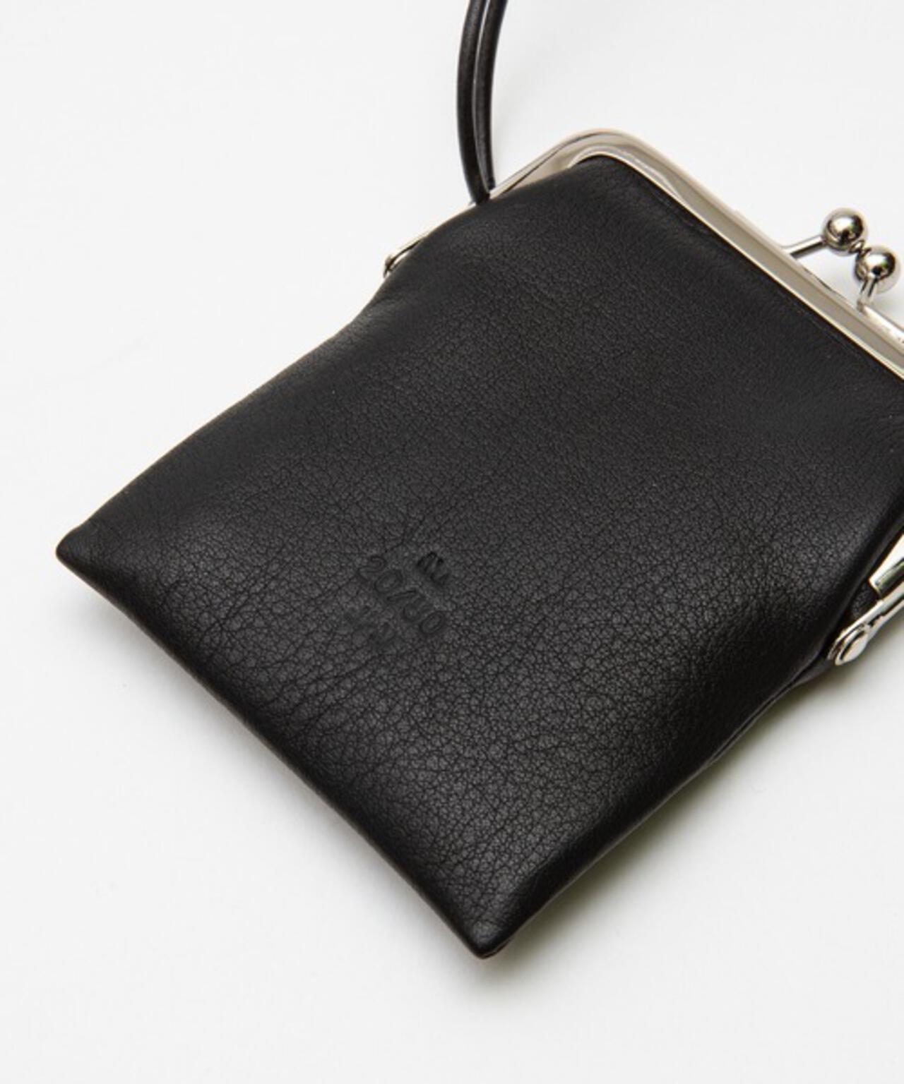 【20/80】トゥエンティーエイティー/SHRINK LEATHER GAMAGUCHI SQUARE PURSE