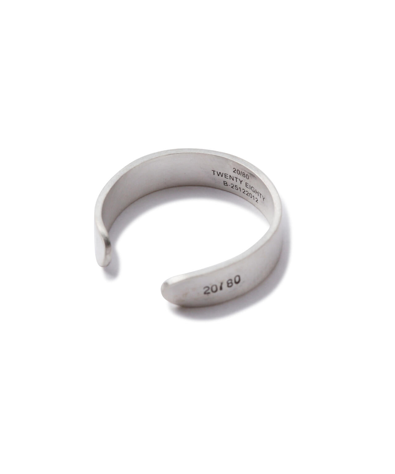 【20/80】トゥエンティーエイティー/ STERLING SILVER ID RING 5mm width
