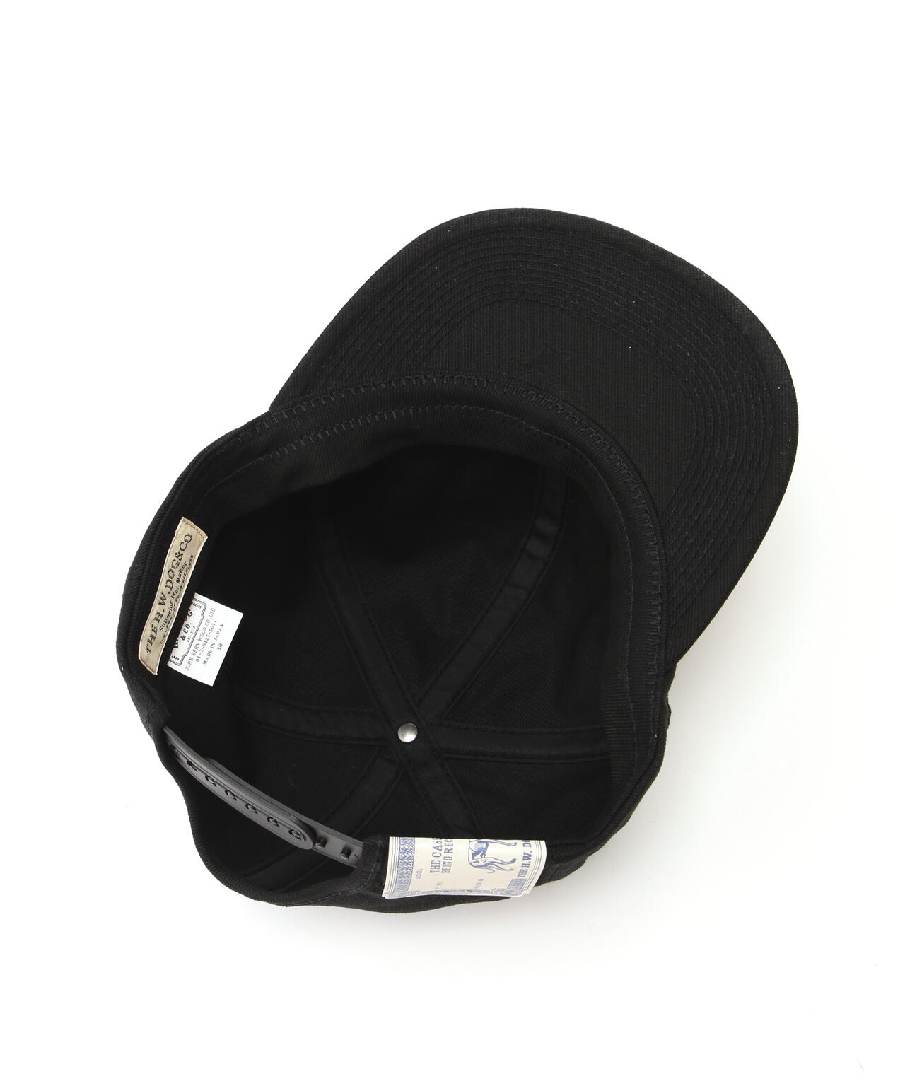 THE H.W.DOG&CO./ザエイチダブリュードッグアンドコー/TRUCKER CAP - Black