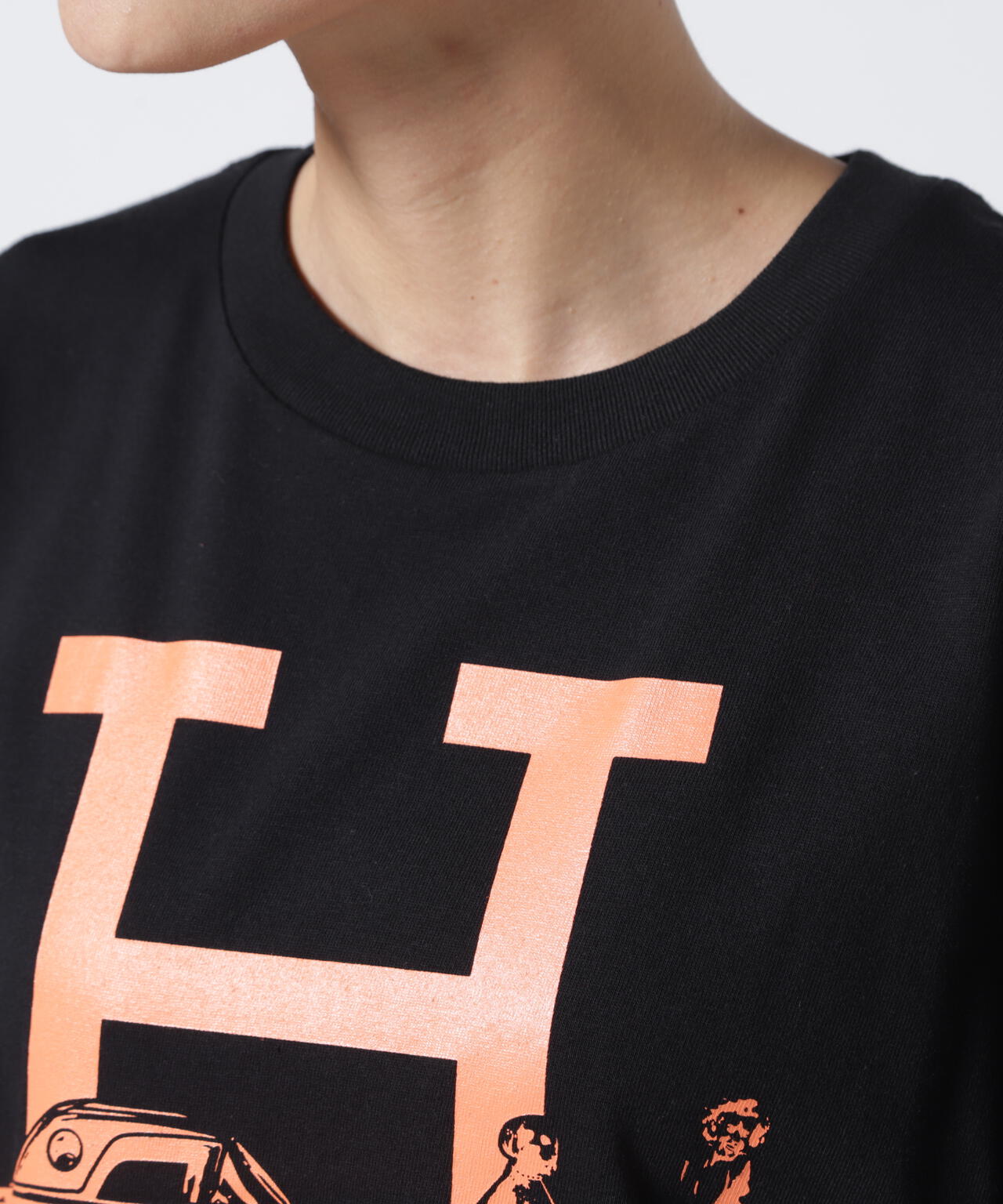 Kare/ME（カーミー）H MM オレンジプリントTシャツ　