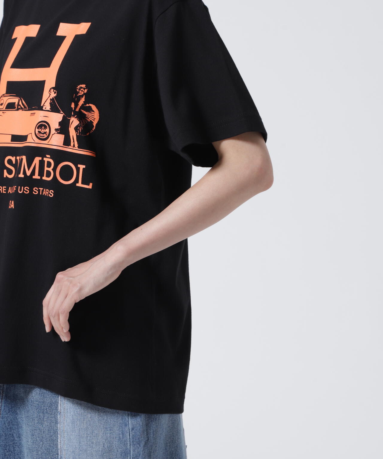 Kare/ME（カーミー）H MM オレンジプリントTシャツ　