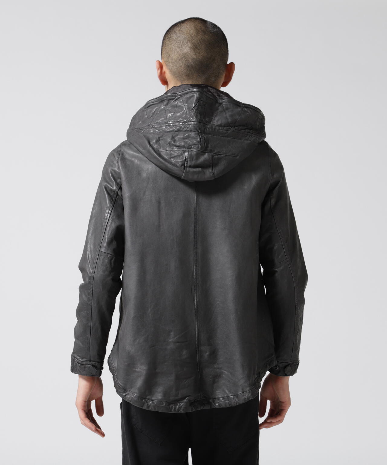 NCB neat caprice brand(エヌシービーニートカプリスブランド)   レザーフードジャケット WOMEN'S