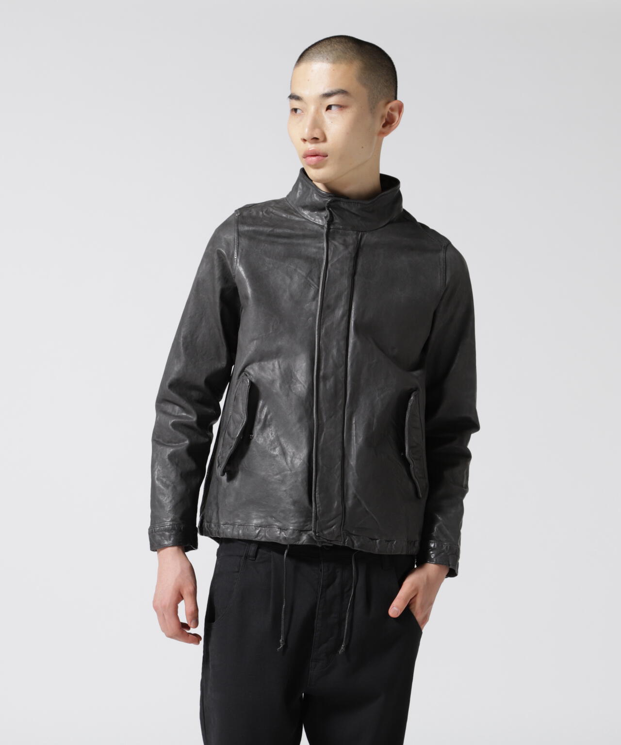 NCB neat caprice brand(エヌシービーニートカプリスブランド)   レザーフードジャケット WOMEN'S