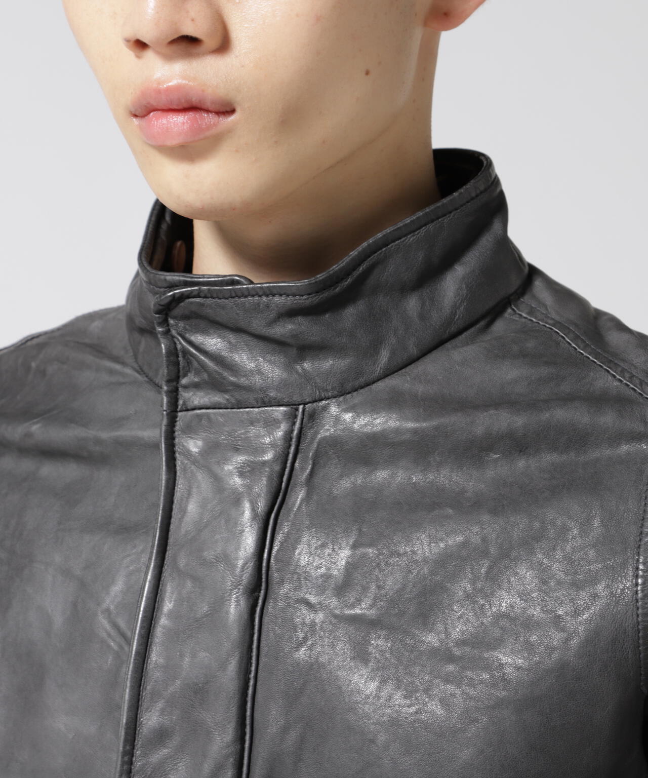 NCB neat caprice brand(エヌシービーニートカプリスブランド)   レザーフードジャケット WOMEN'S
