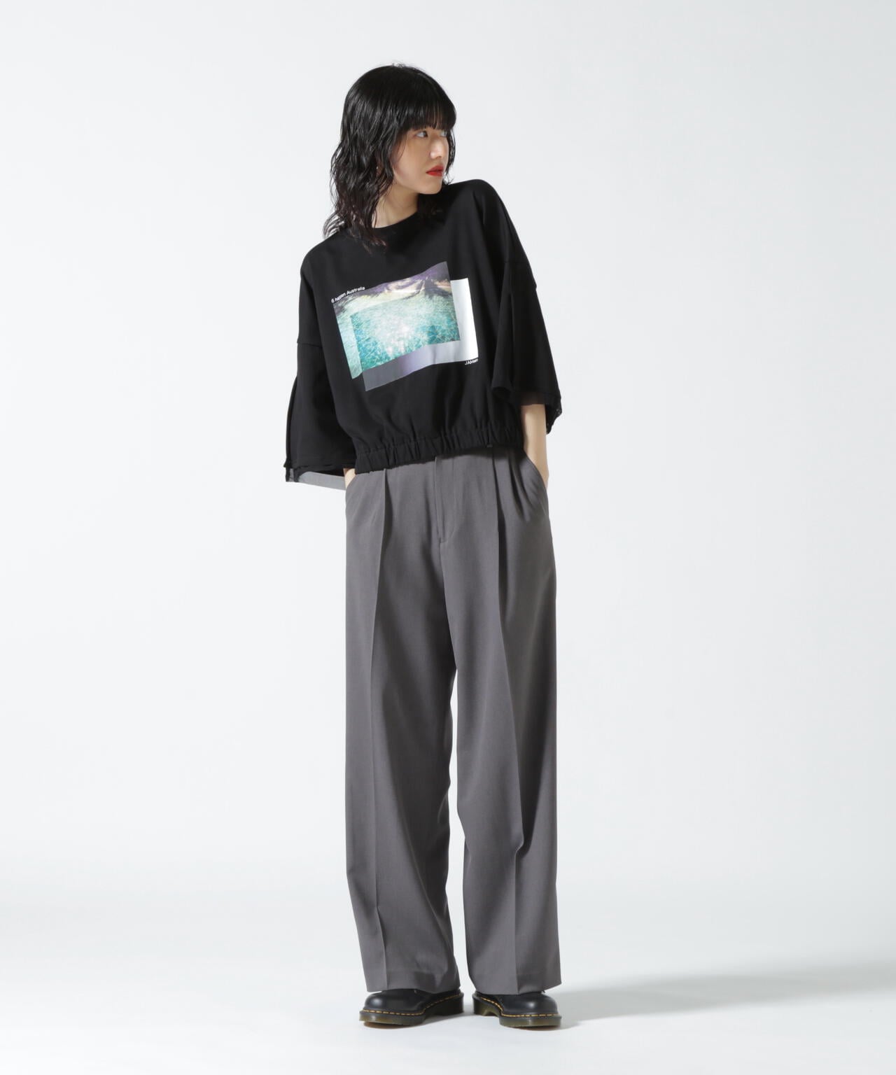 DROIT BELLO（ドロイトベロ）タックパンツ