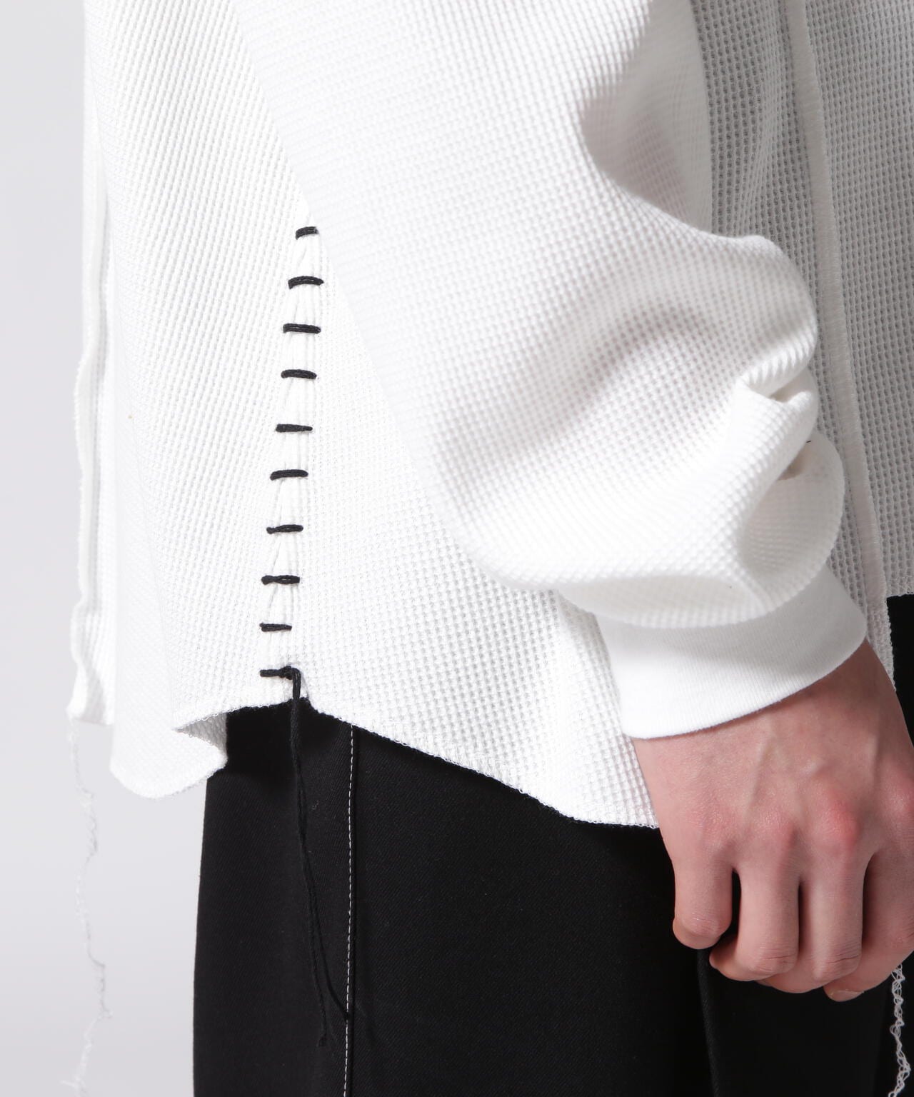 DISCOVERED(ディスカバード)別注DAMAGE WAFFLE CUTSEWN