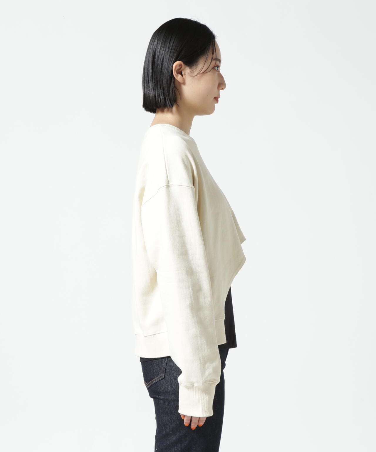 DROIT BELLO(ドロイトベロ) 裏毛カッティングプルオーバー