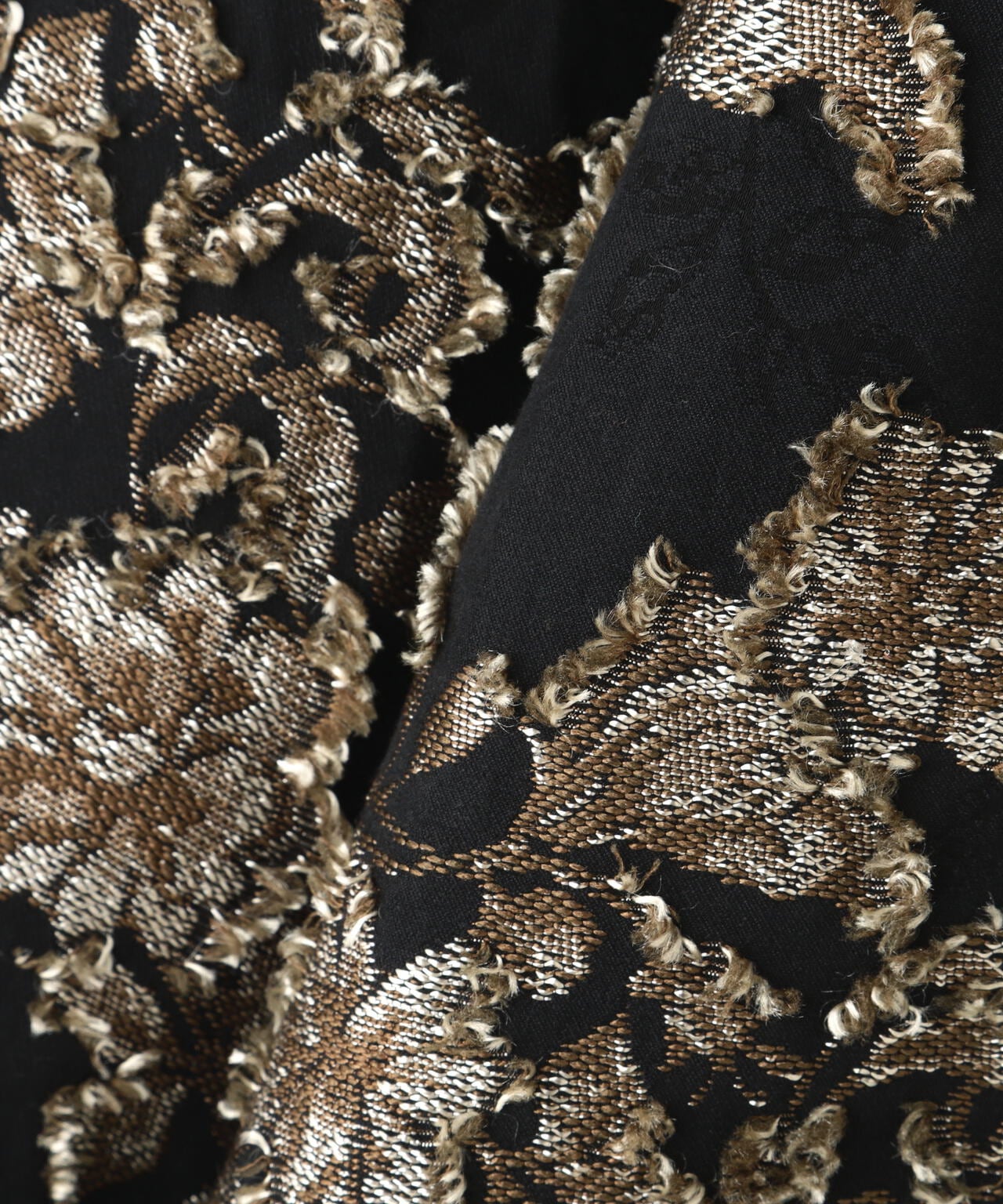 LUSOR（ルーソル）FLOWER CUT JQD SHIRT フラワージャカードシャツ