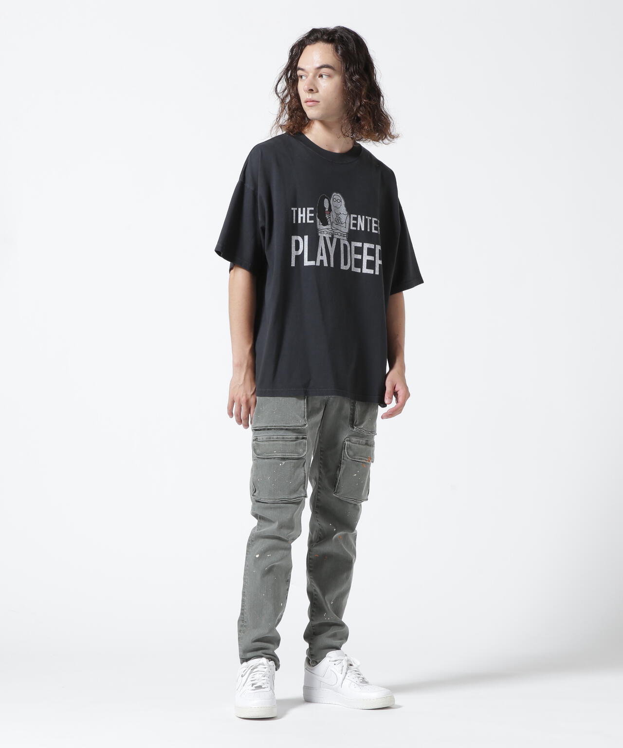 REMI RELIEF / LW加工20/-天竺 別注BIGサイズT(PLAY DEEP)