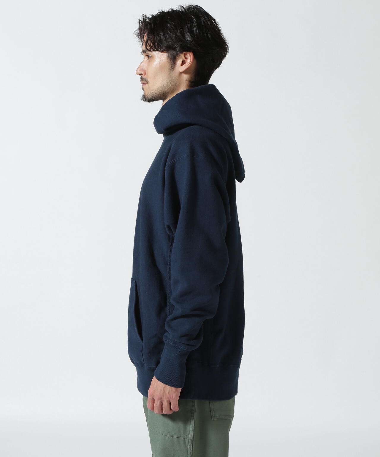 ATON (エイトン)x B'2nd 別注GARMENT DYE URAKE HOODIE