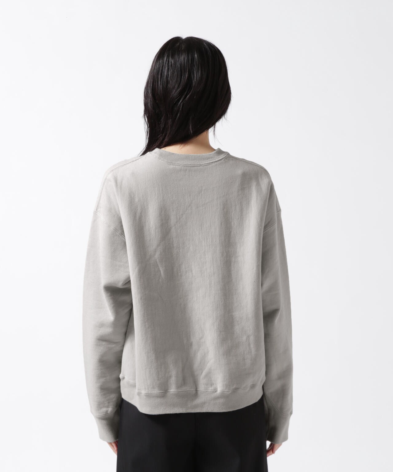 ATON (エイトン) B'2nd 別注GARMENT DYE URAKE / OVERSIZED SWEAT SHIRT/ウィメンズ