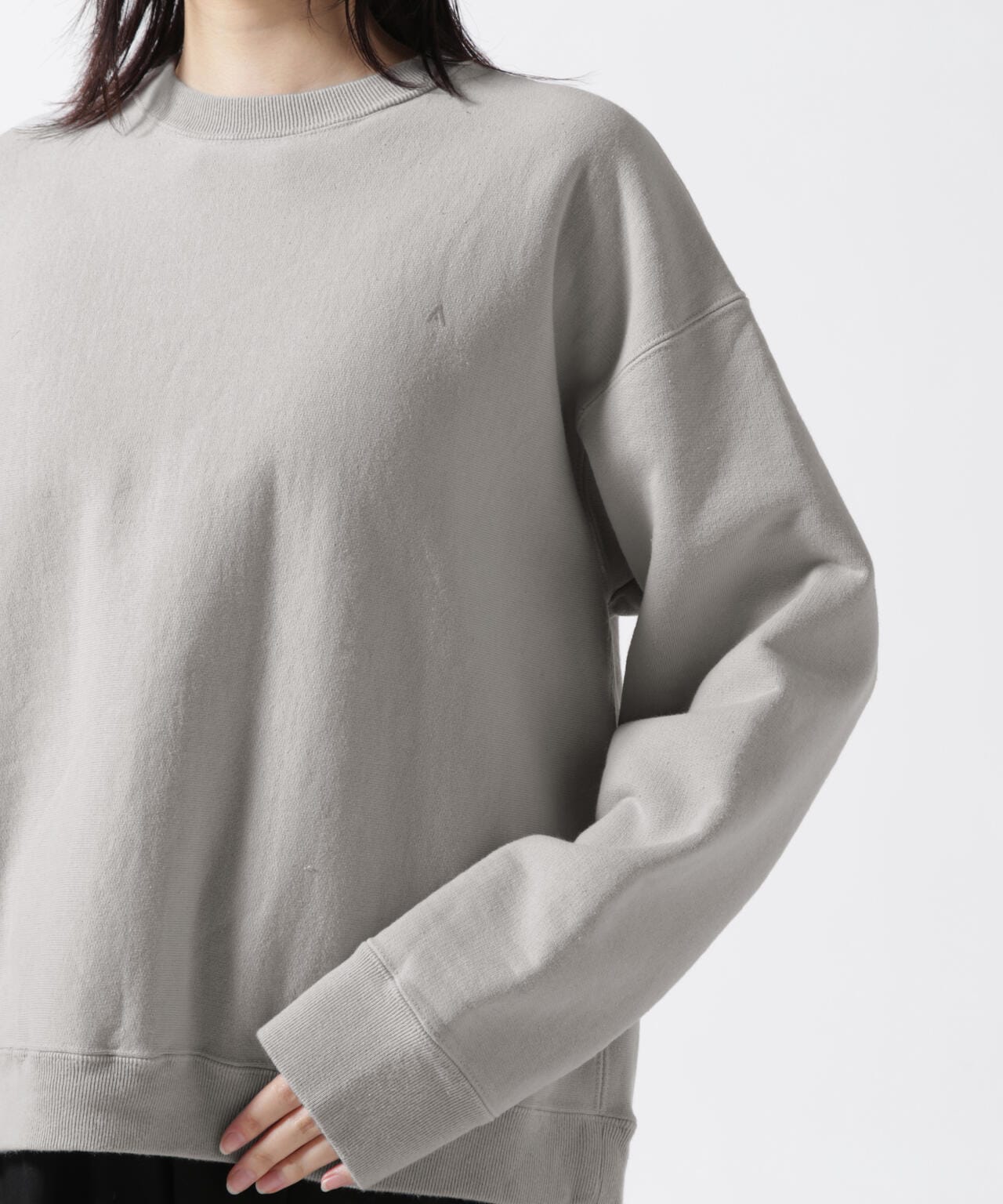 ATON (エイトン) B'2nd 別注GARMENT DYE URAKE / OVERSIZED SWEAT SHIRT/ウィメンズ
