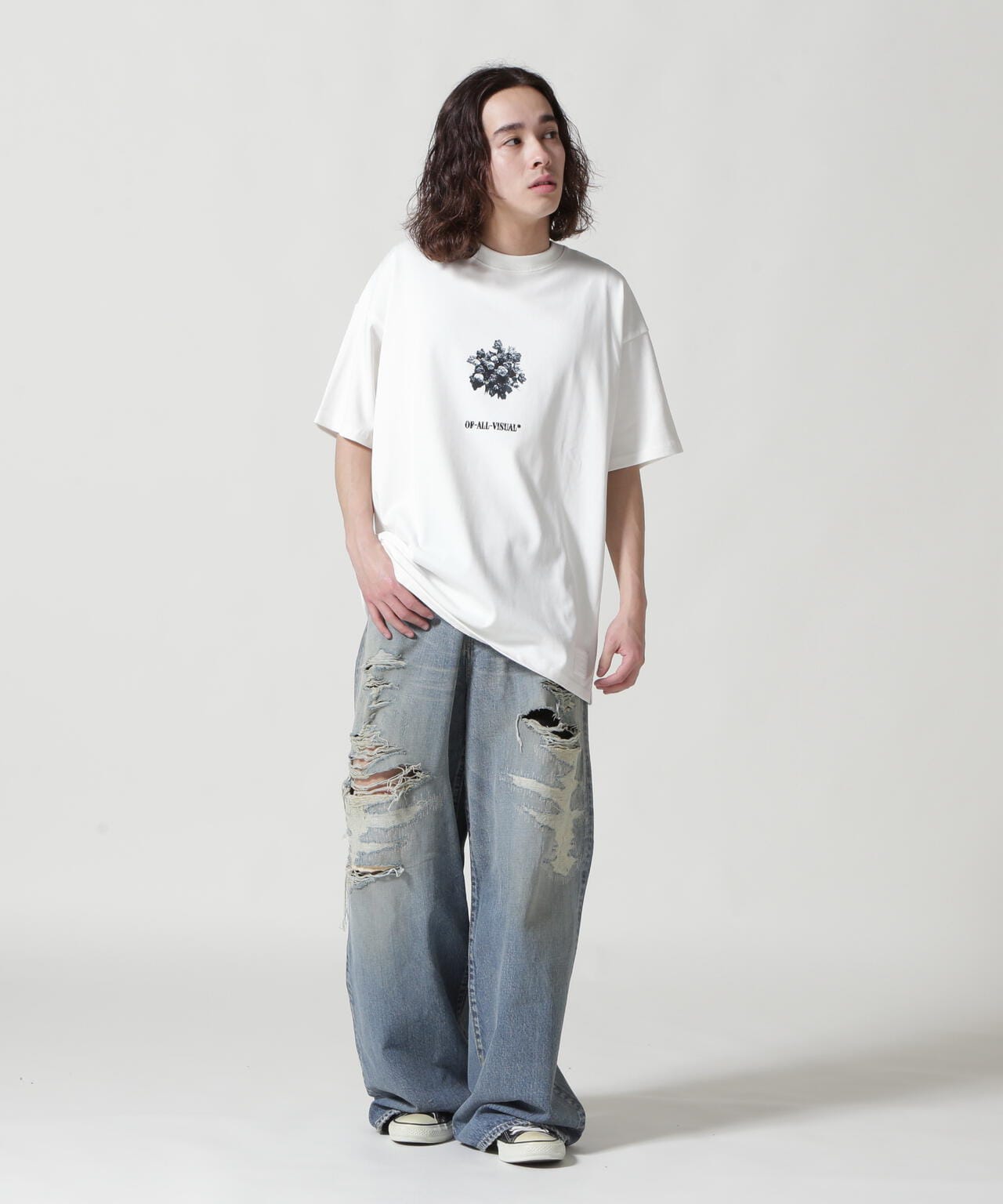A4A/エーフォーエー/ROSE SST ローズ ショートスリーブTシャツ