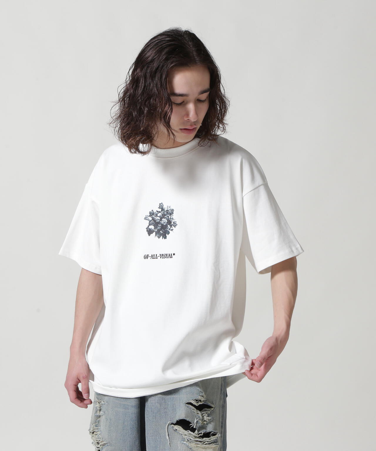 A4A/エーフォーエー/ROSE SST ローズ ショートスリーブTシャツ