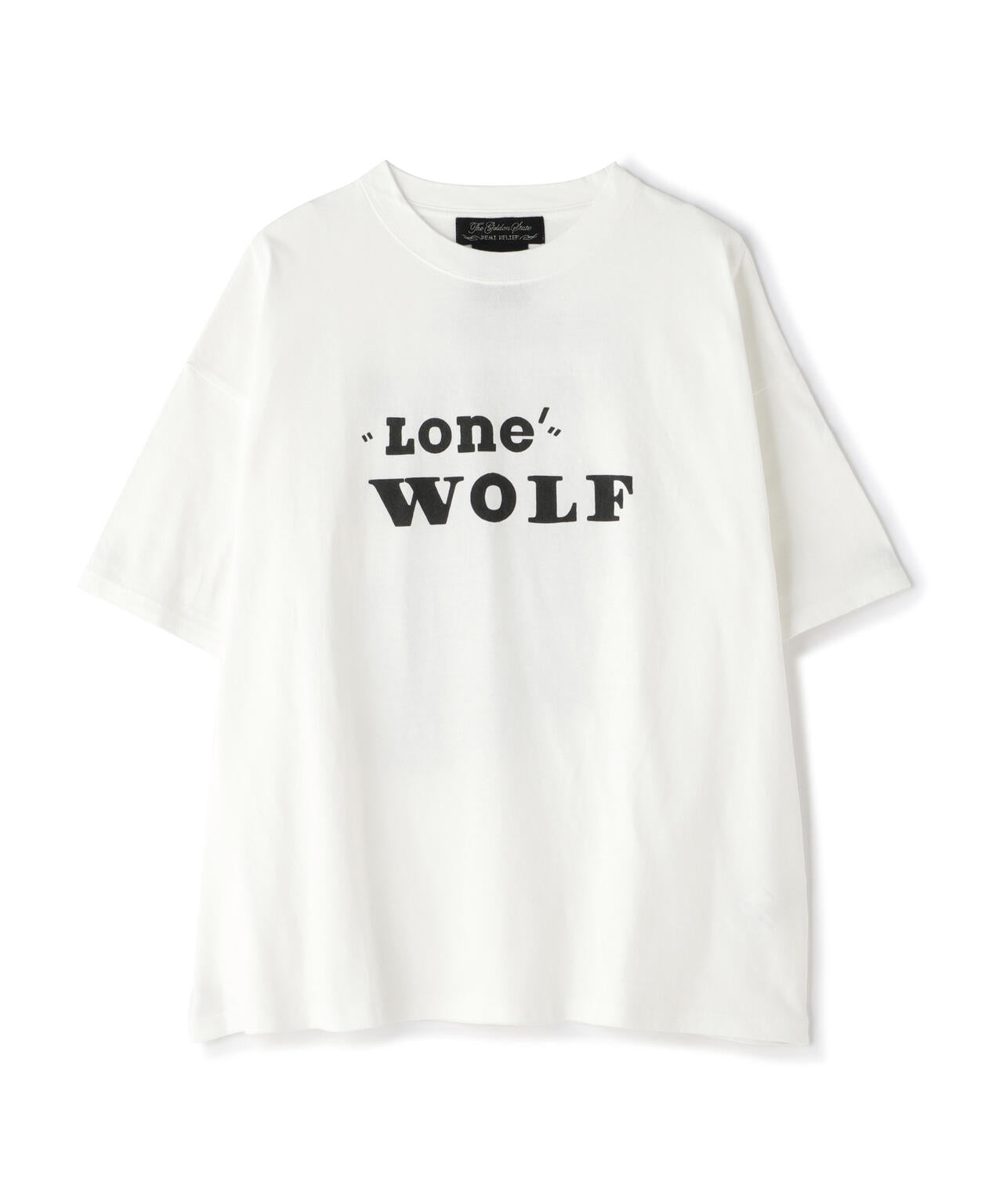 REMI RELIEF(レミレリーフ) 別注LW加工20/-天竺BIGサイズT(LONE WOLF)