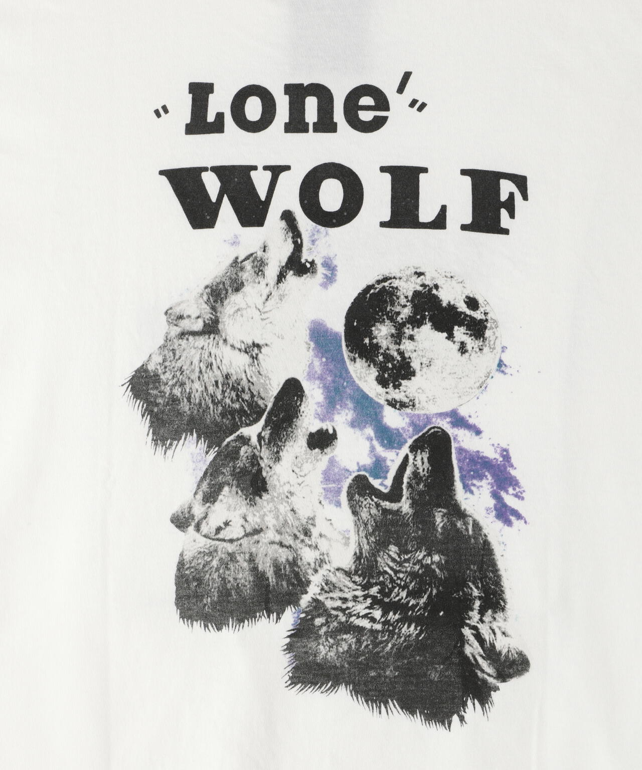 REMI RELIEF(レミレリーフ) 別注LW加工20/-天竺BIGサイズT(LONE WOLF)