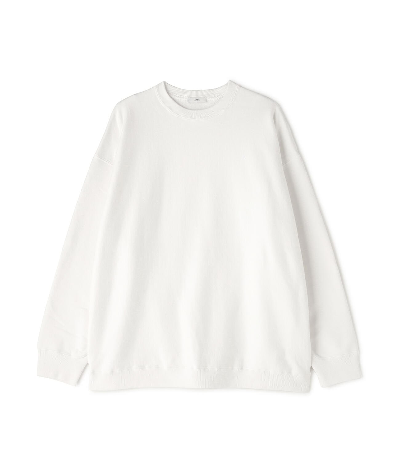 ATON (エイトン) GARMENT DYED URAKE  OVERSIZED PULLOVER