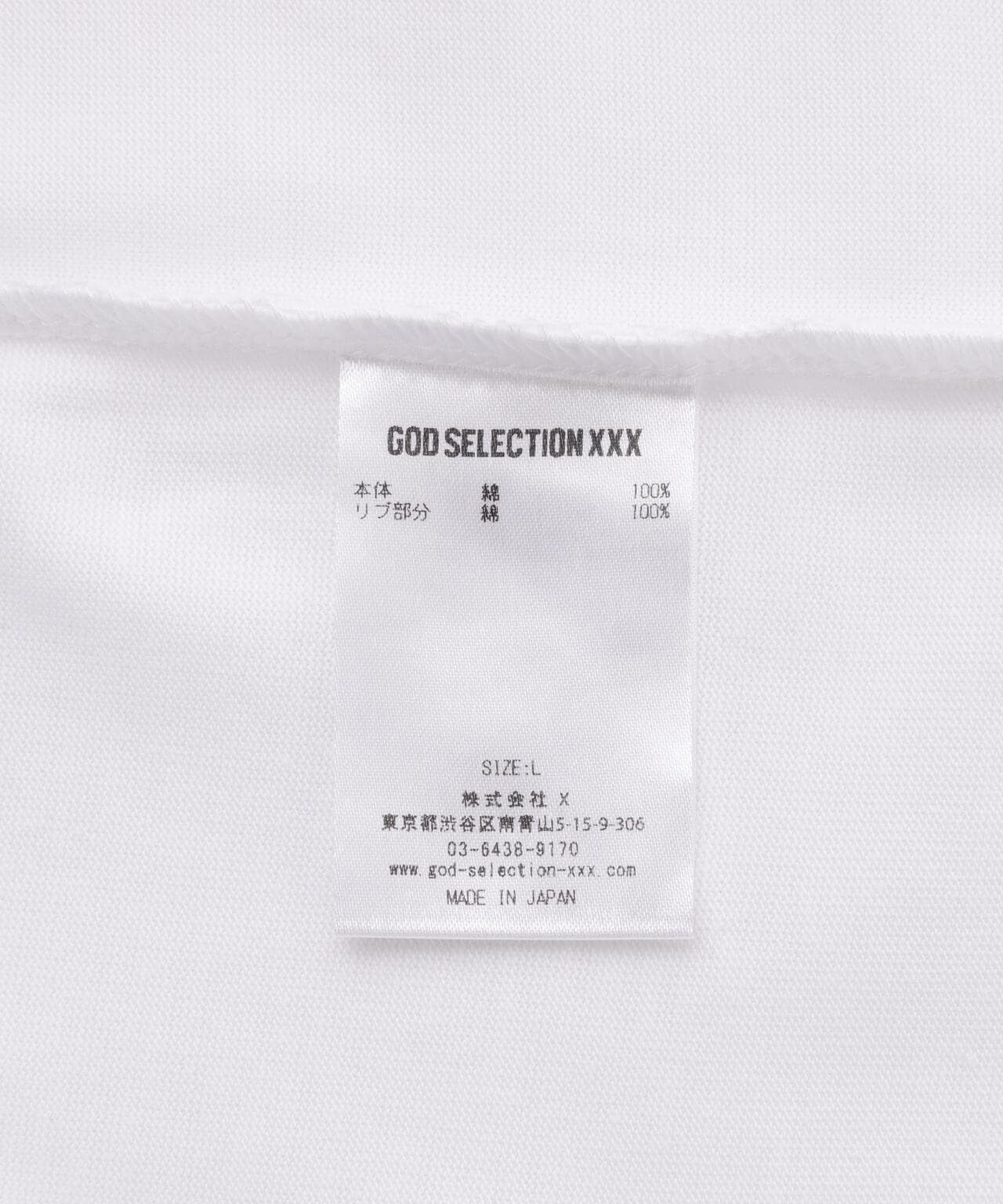 GOD SELECTION XXX / LONG SLEEVE T-SHIRT GX-A25-LT-03