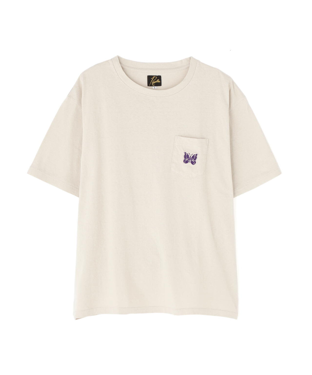 NEEDLES/S/S Papillon Emb. Pocket Tee - Cotton Jersey